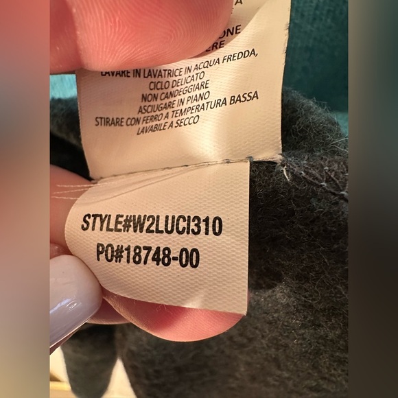 PRANA XS Blue Lucia Funnel Turtle Neck Recycled Wool Blend Sweater Outdoor Warm - Picture 13 of 14